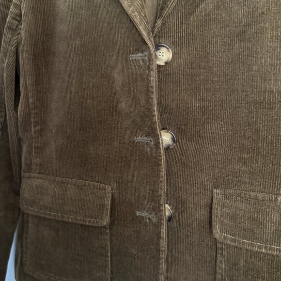 theory // brown corduroy suit blazer set with trousers / 2 - Picture 4 of 13